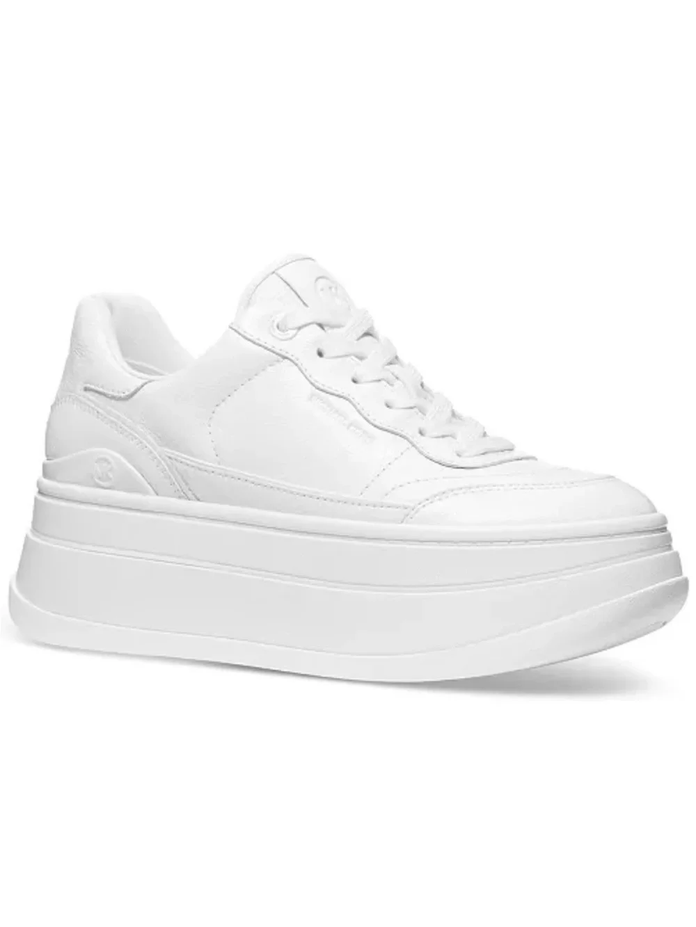 Michael Kors Hayes Optic White Platform Sneakers Size 7.5 NEW